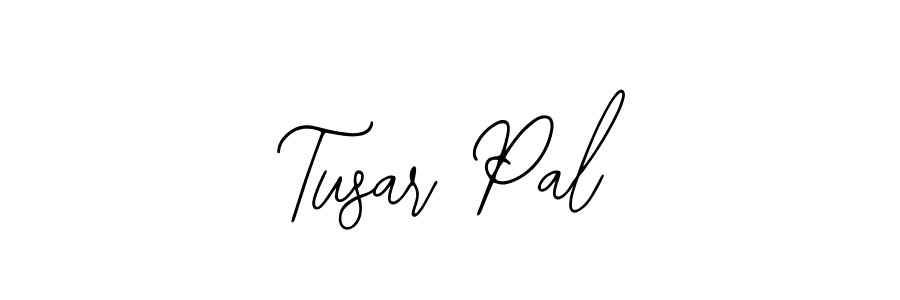 How to make Tusar Pal name signature. Use Bearetta-2O07w style for creating short signs online. This is the latest handwritten sign. Tusar Pal signature style 12 images and pictures png