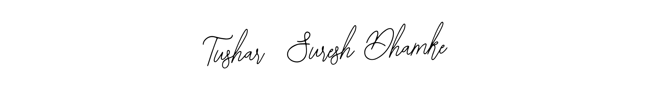Create a beautiful signature design for name Tushar  Suresh Dhamke. With this signature (Bearetta-2O07w) fonts, you can make a handwritten signature for free. Tushar  Suresh Dhamke signature style 12 images and pictures png