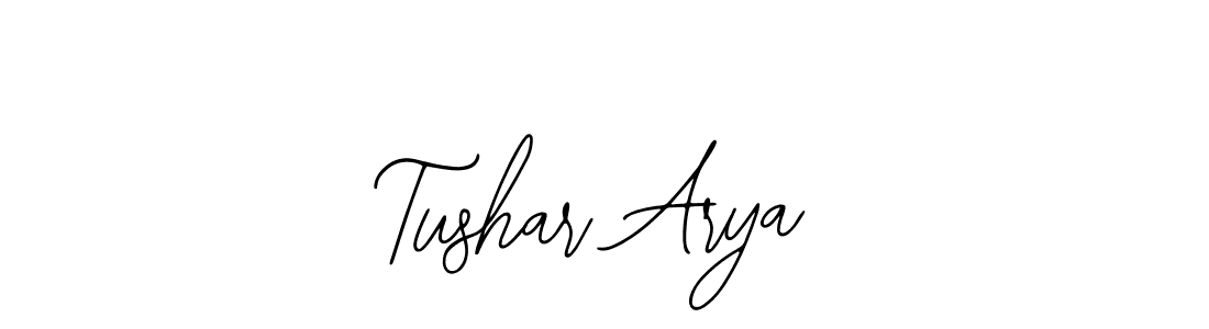 Use a signature maker to create a handwritten signature online. With this signature software, you can design (Bearetta-2O07w) your own signature for name Tushar Arya. Tushar Arya signature style 12 images and pictures png