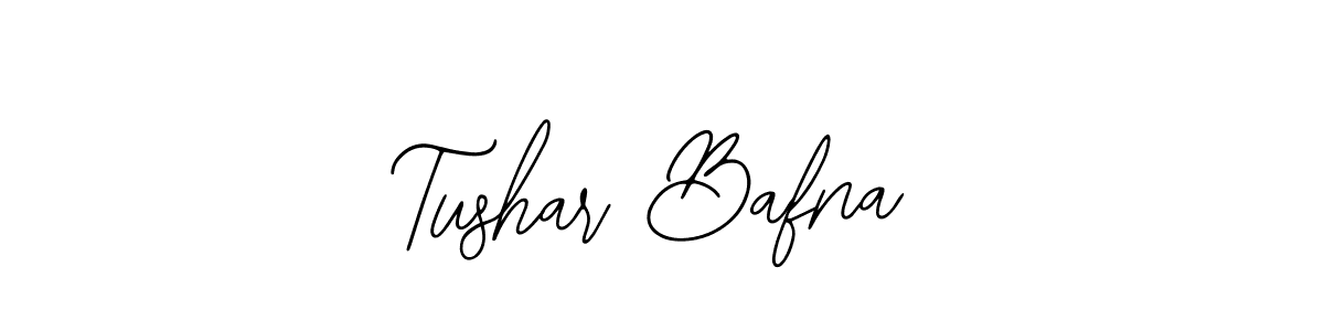 Design your own signature with our free online signature maker. With this signature software, you can create a handwritten (Bearetta-2O07w) signature for name Tushar Bafna. Tushar Bafna signature style 12 images and pictures png