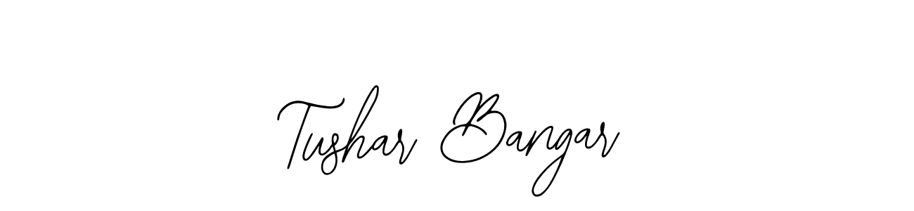 Also You can easily find your signature by using the search form. We will create Tushar Bangar name handwritten signature images for you free of cost using Bearetta-2O07w sign style. Tushar Bangar signature style 12 images and pictures png