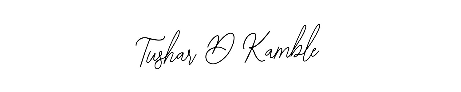 Also You can easily find your signature by using the search form. We will create Tushar D Kamble name handwritten signature images for you free of cost using Bearetta-2O07w sign style. Tushar D Kamble signature style 12 images and pictures png