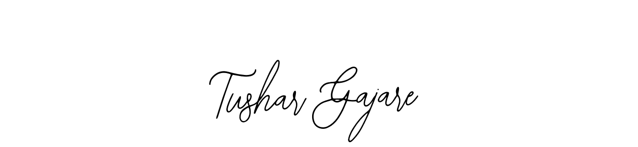 The best way (Bearetta-2O07w) to make a short signature is to pick only two or three words in your name. The name Tushar Gajare include a total of six letters. For converting this name. Tushar Gajare signature style 12 images and pictures png
