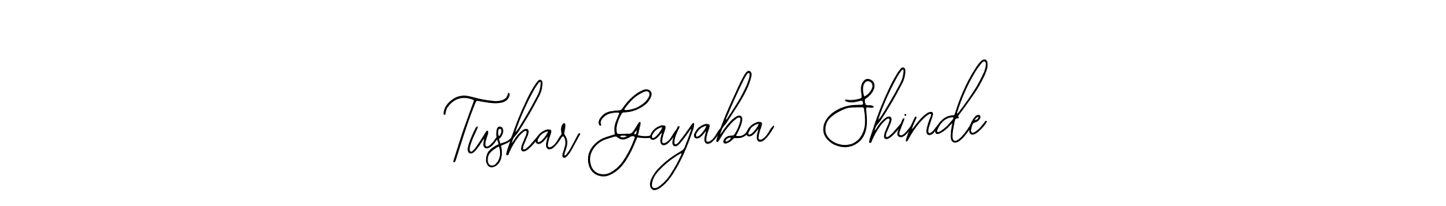 Bearetta-2O07w is a professional signature style that is perfect for those who want to add a touch of class to their signature. It is also a great choice for those who want to make their signature more unique. Get Tushar Gayaba  Shinde name to fancy signature for free. Tushar Gayaba  Shinde signature style 12 images and pictures png
