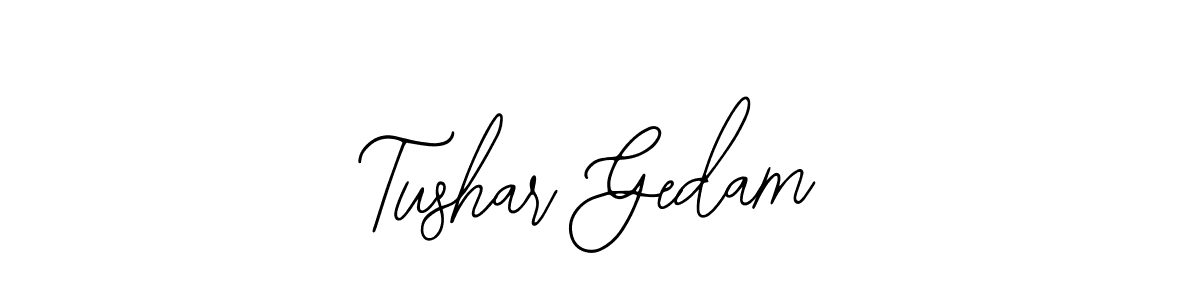 Design your own signature with our free online signature maker. With this signature software, you can create a handwritten (Bearetta-2O07w) signature for name Tushar Gedam. Tushar Gedam signature style 12 images and pictures png