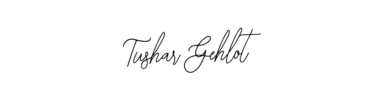 Similarly Bearetta-2O07w is the best handwritten signature design. Signature creator online .You can use it as an online autograph creator for name Tushar Gehlot. Tushar Gehlot signature style 12 images and pictures png