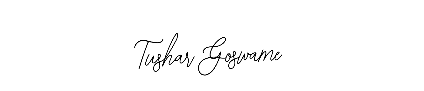 Use a signature maker to create a handwritten signature online. With this signature software, you can design (Bearetta-2O07w) your own signature for name Tushar Goswame. Tushar Goswame signature style 12 images and pictures png