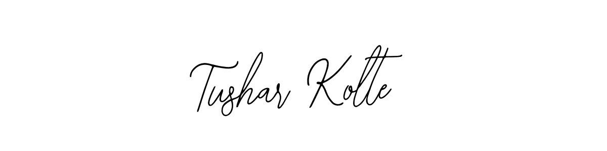 Use a signature maker to create a handwritten signature online. With this signature software, you can design (Bearetta-2O07w) your own signature for name Tushar Kolte. Tushar Kolte signature style 12 images and pictures png