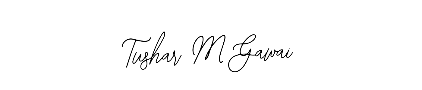 See photos of Tushar M Gawai official signature by Spectra . Check more albums & portfolios. Read reviews & check more about Bearetta-2O07w font. Tushar M Gawai signature style 12 images and pictures png
