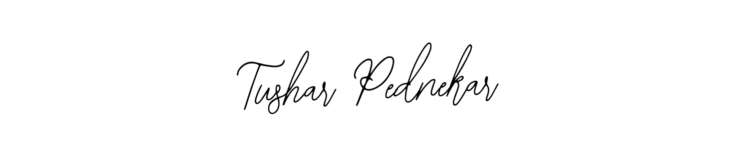 You should practise on your own different ways (Bearetta-2O07w) to write your name (Tushar Pednekar) in signature. don't let someone else do it for you. Tushar Pednekar signature style 12 images and pictures png