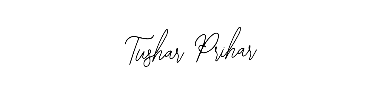 You should practise on your own different ways (Bearetta-2O07w) to write your name (Tushar Prihar) in signature. don't let someone else do it for you. Tushar Prihar signature style 12 images and pictures png