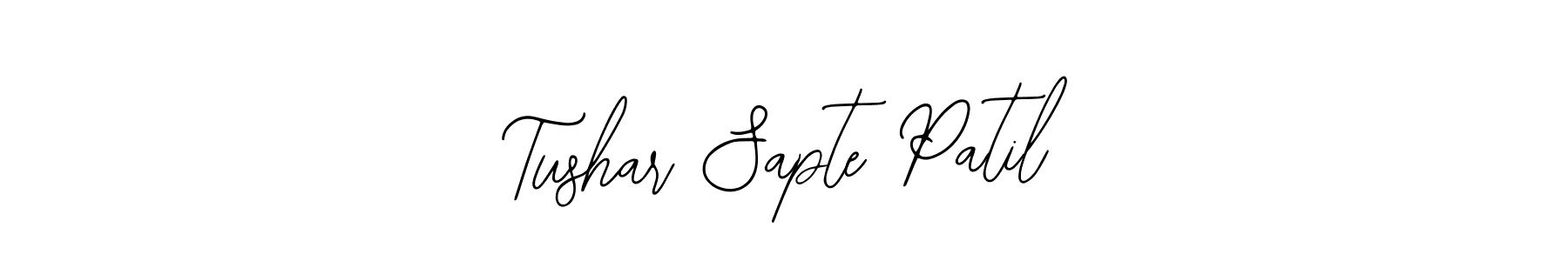 How to make Tushar Sapte Patil name signature. Use Bearetta-2O07w style for creating short signs online. This is the latest handwritten sign. Tushar Sapte Patil signature style 12 images and pictures png