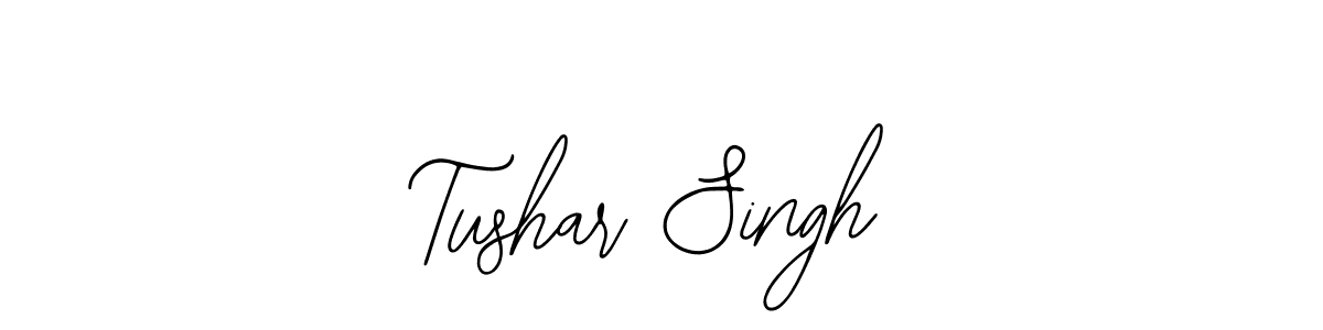 The best way (Bearetta-2O07w) to make a short signature is to pick only two or three words in your name. The name Tushar Singh include a total of six letters. For converting this name. Tushar Singh signature style 12 images and pictures png