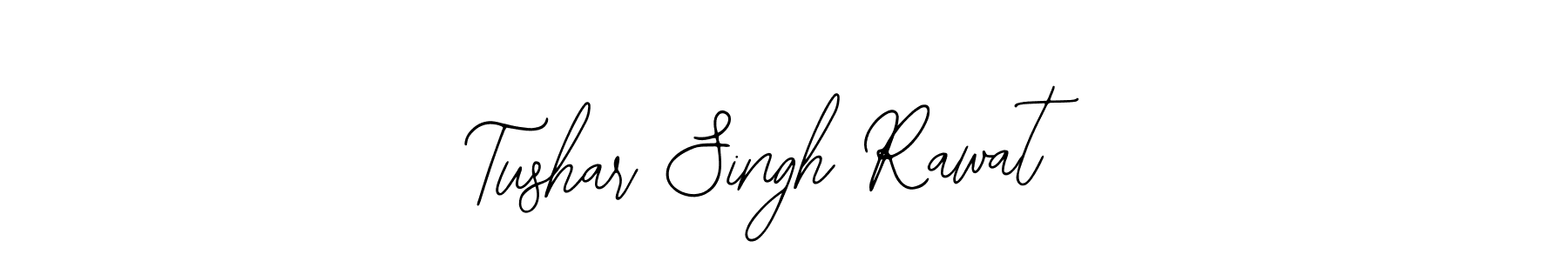 The best way (Bearetta-2O07w) to make a short signature is to pick only two or three words in your name. The name Tushar Singh Rawat include a total of six letters. For converting this name. Tushar Singh Rawat signature style 12 images and pictures png