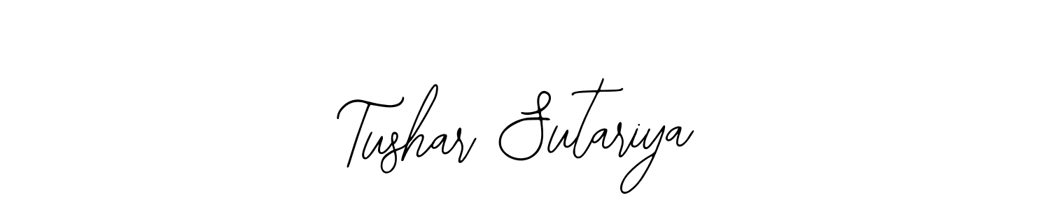 Create a beautiful signature design for name Tushar Sutariya. With this signature (Bearetta-2O07w) fonts, you can make a handwritten signature for free. Tushar Sutariya signature style 12 images and pictures png