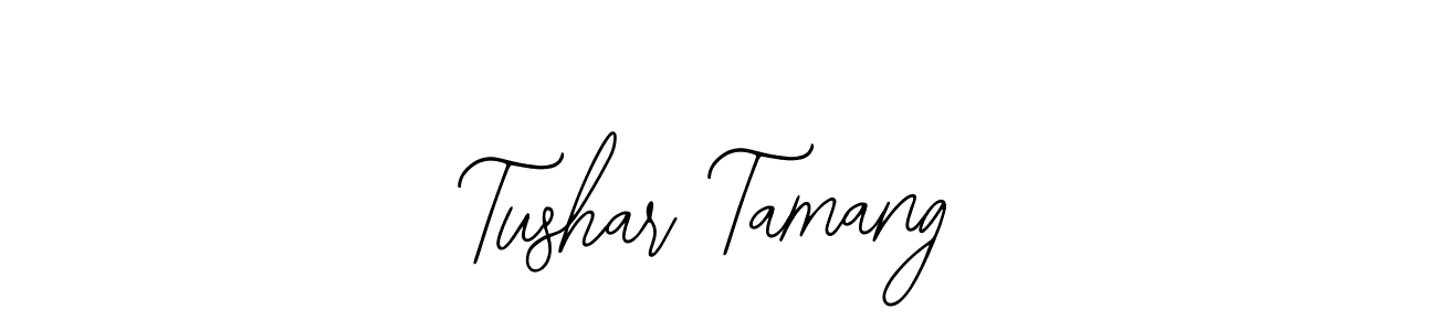 Use a signature maker to create a handwritten signature online. With this signature software, you can design (Bearetta-2O07w) your own signature for name Tushar Tamang. Tushar Tamang signature style 12 images and pictures png