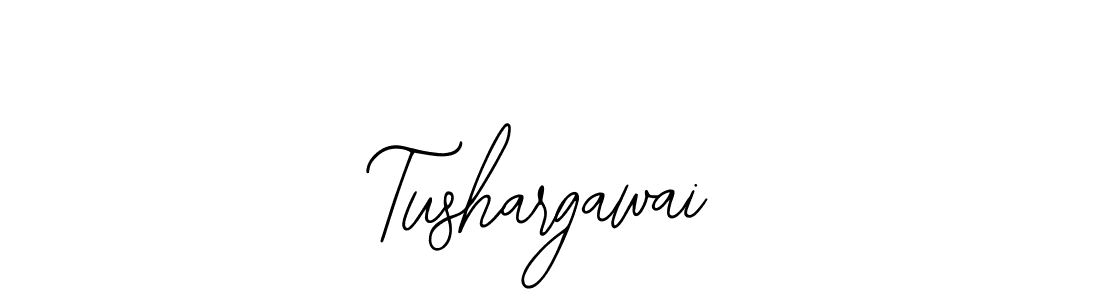 How to make Tushargawai name signature. Use Bearetta-2O07w style for creating short signs online. This is the latest handwritten sign. Tushargawai signature style 12 images and pictures png