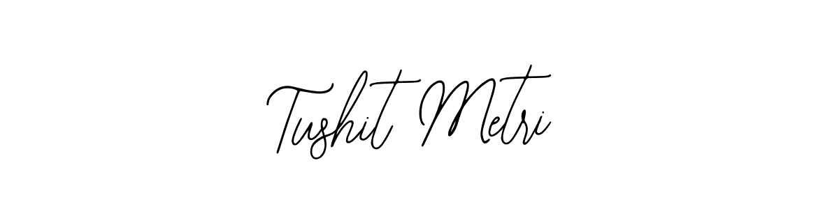Design your own signature with our free online signature maker. With this signature software, you can create a handwritten (Bearetta-2O07w) signature for name Tushit Metri. Tushit Metri signature style 12 images and pictures png