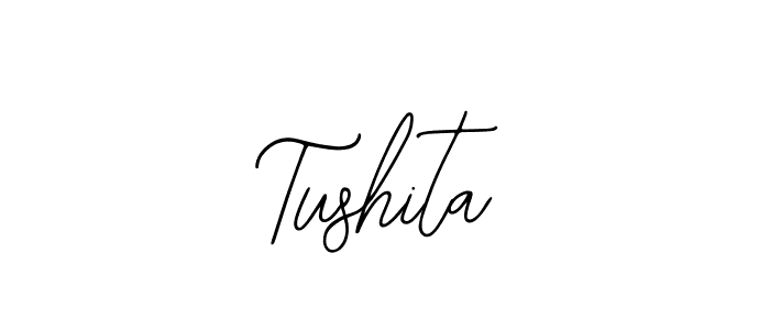 Use a signature maker to create a handwritten signature online. With this signature software, you can design (Bearetta-2O07w) your own signature for name Tushita. Tushita signature style 12 images and pictures png