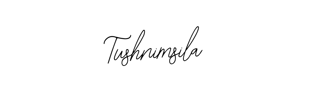 Design your own signature with our free online signature maker. With this signature software, you can create a handwritten (Bearetta-2O07w) signature for name Tushnimsila. Tushnimsila signature style 12 images and pictures png