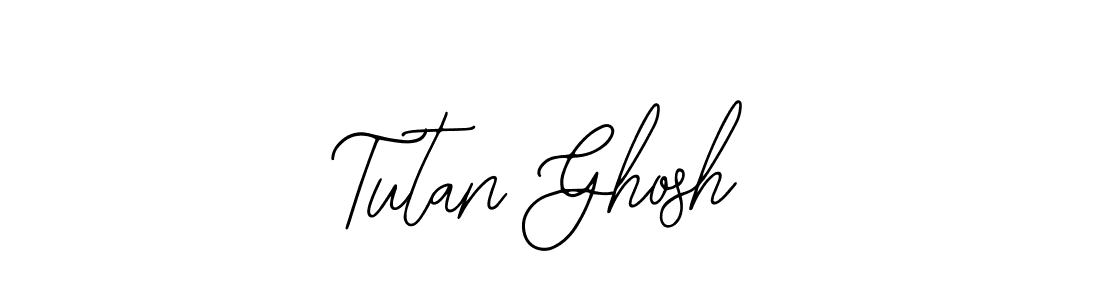 How to make Tutan Ghosh name signature. Use Bearetta-2O07w style for creating short signs online. This is the latest handwritten sign. Tutan Ghosh signature style 12 images and pictures png