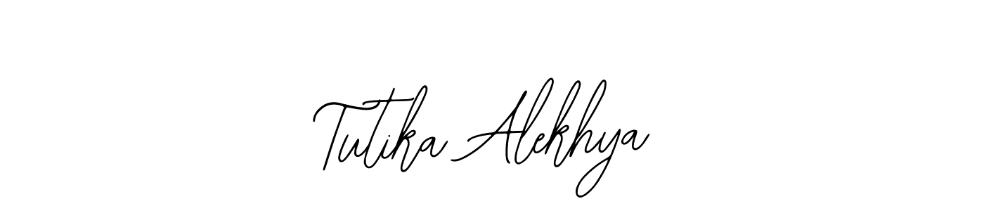 Also You can easily find your signature by using the search form. We will create Tutika Alekhya name handwritten signature images for you free of cost using Bearetta-2O07w sign style. Tutika Alekhya signature style 12 images and pictures png