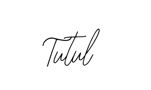 How to make Tutul name signature. Use Bearetta-2O07w style for creating short signs online. This is the latest handwritten sign. Tutul signature style 12 images and pictures png