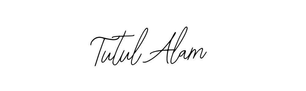 You should practise on your own different ways (Bearetta-2O07w) to write your name (Tutul Alam) in signature. don't let someone else do it for you. Tutul Alam signature style 12 images and pictures png