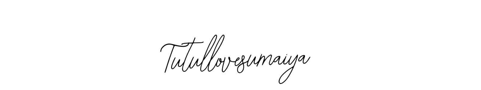 Design your own signature with our free online signature maker. With this signature software, you can create a handwritten (Bearetta-2O07w) signature for name Tutullovesumaiya. Tutullovesumaiya signature style 12 images and pictures png