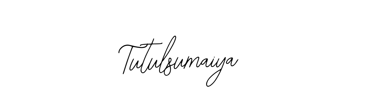 You should practise on your own different ways (Bearetta-2O07w) to write your name (Tutulsumaiya) in signature. don't let someone else do it for you. Tutulsumaiya signature style 12 images and pictures png