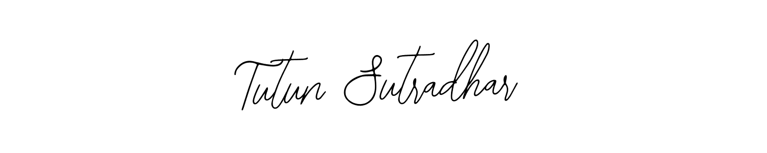 Design your own signature with our free online signature maker. With this signature software, you can create a handwritten (Bearetta-2O07w) signature for name Tutun Sutradhar. Tutun Sutradhar signature style 12 images and pictures png