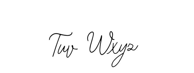 You should practise on your own different ways (Bearetta-2O07w) to write your name (Tuv Wxyz) in signature. don't let someone else do it for you. Tuv Wxyz signature style 12 images and pictures png