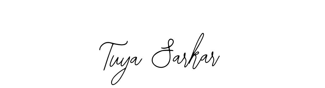 You should practise on your own different ways (Bearetta-2O07w) to write your name (Tuya Sarkar) in signature. don't let someone else do it for you. Tuya Sarkar signature style 12 images and pictures png