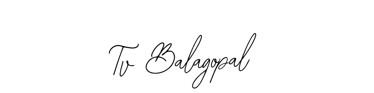 Make a beautiful signature design for name Tv Balagopal. Use this online signature maker to create a handwritten signature for free. Tv Balagopal signature style 12 images and pictures png