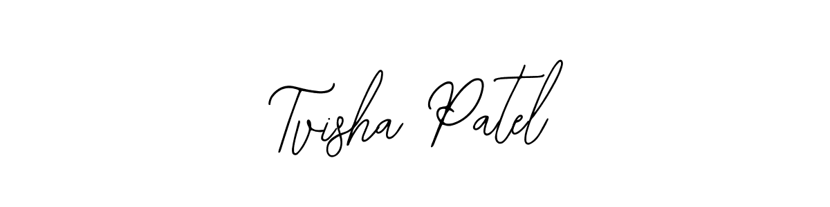 How to Draw Tvisha Patel signature style? Bearetta-2O07w is a latest design signature styles for name Tvisha Patel. Tvisha Patel signature style 12 images and pictures png