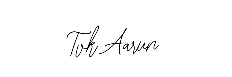 Design your own signature with our free online signature maker. With this signature software, you can create a handwritten (Bearetta-2O07w) signature for name Tvk Aarun. Tvk Aarun signature style 12 images and pictures png