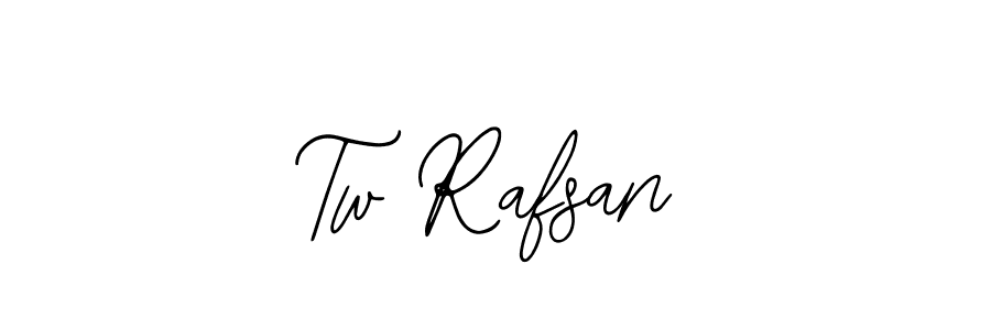 Use a signature maker to create a handwritten signature online. With this signature software, you can design (Bearetta-2O07w) your own signature for name Tw Rafsan. Tw Rafsan signature style 12 images and pictures png