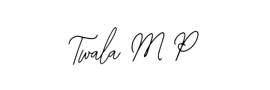 if you are searching for the best signature style for your name Twala M P. so please give up your signature search. here we have designed multiple signature styles  using Bearetta-2O07w. Twala M P signature style 12 images and pictures png
