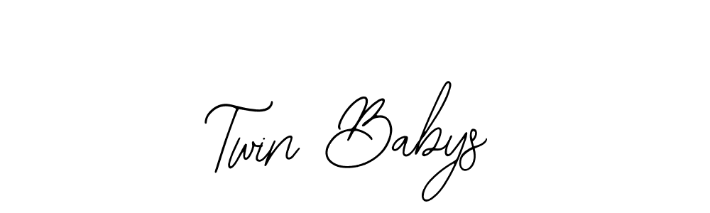 Use a signature maker to create a handwritten signature online. With this signature software, you can design (Bearetta-2O07w) your own signature for name Twin Babys. Twin Babys signature style 12 images and pictures png