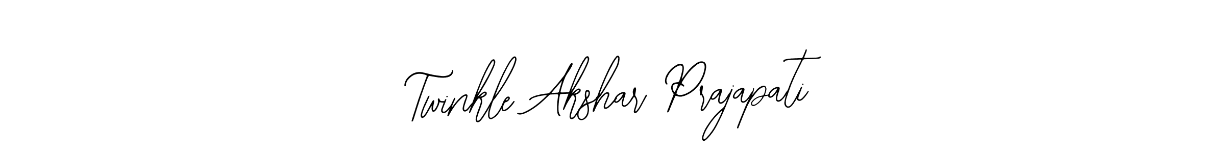 You can use this online signature creator to create a handwritten signature for the name Twinkle Akshar Prajapati. This is the best online autograph maker. Twinkle Akshar Prajapati signature style 12 images and pictures png