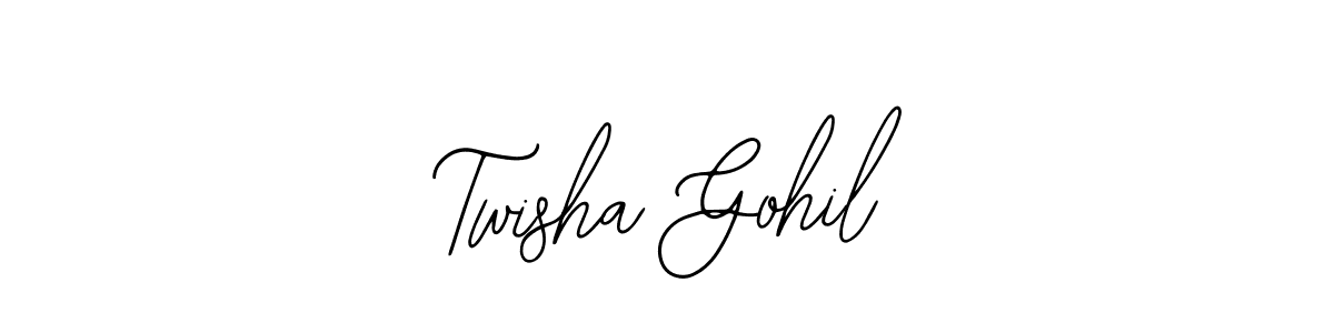 How to make Twisha Gohil signature? Bearetta-2O07w is a professional autograph style. Create handwritten signature for Twisha Gohil name. Twisha Gohil signature style 12 images and pictures png