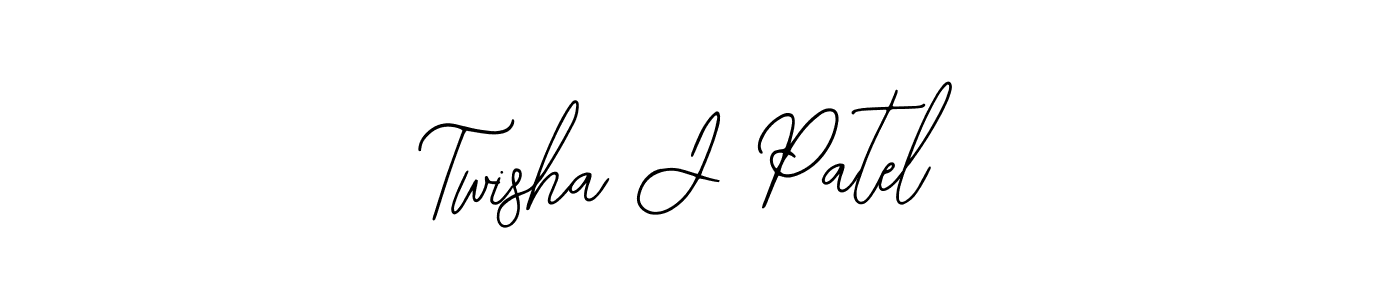 Make a beautiful signature design for name Twisha J Patel. With this signature (Bearetta-2O07w) style, you can create a handwritten signature for free. Twisha J Patel signature style 12 images and pictures png