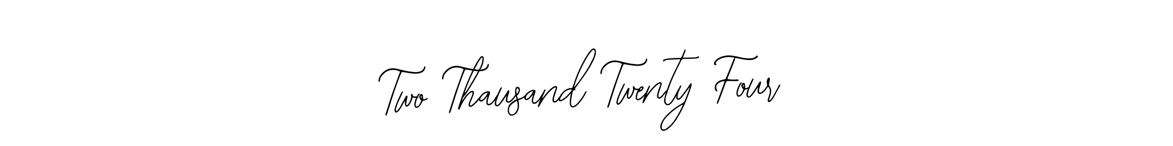 How to make Two Thausand Twenty Four signature? Bearetta-2O07w is a professional autograph style. Create handwritten signature for Two Thausand Twenty Four name. Two Thausand Twenty Four signature style 12 images and pictures png