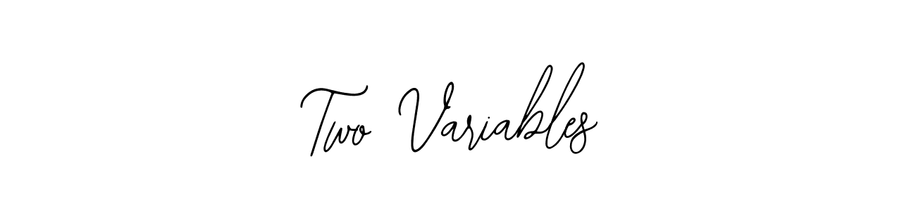 You should practise on your own different ways (Bearetta-2O07w) to write your name (Two Variables) in signature. don't let someone else do it for you. Two Variables signature style 12 images and pictures png