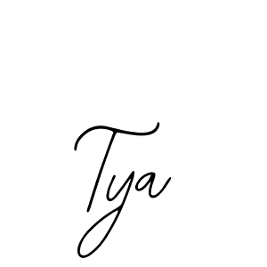 Design your own signature with our free online signature maker. With this signature software, you can create a handwritten (Bearetta-2O07w) signature for name Tya. Tya signature style 12 images and pictures png
