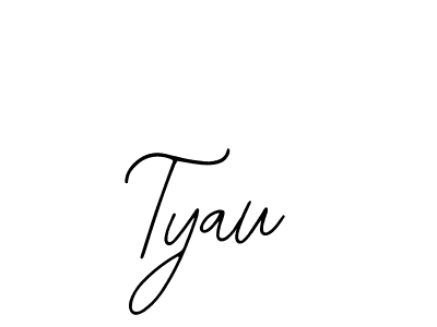 How to make Tyau name signature. Use Bearetta-2O07w style for creating short signs online. This is the latest handwritten sign. Tyau signature style 12 images and pictures png