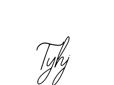Use a signature maker to create a handwritten signature online. With this signature software, you can design (Bearetta-2O07w) your own signature for name Tyhj. Tyhj signature style 12 images and pictures png
