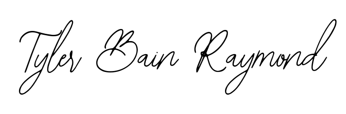 Try this chic Tyler Bain Raymond handwritten sign style. Using Bearetta-2O07w font elements, it gives your name a sleek, memorable identity. Tyler Bain Raymond signature style 12 images and pictures png