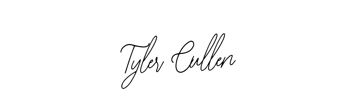 How to make Tyler Cullen name signature. Use Bearetta-2O07w style for creating short signs online. This is the latest handwritten sign. Tyler Cullen signature style 12 images and pictures png