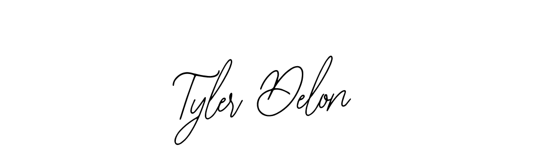 Use a signature maker to create a handwritten signature online. With this signature software, you can design (Bearetta-2O07w) your own signature for name Tyler Delon. Tyler Delon signature style 12 images and pictures png